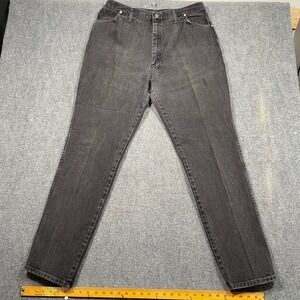 Vintage Wrangler 12 MWZ Relaxed Black Denim Jeans Made In USA | 33‎ x 33*